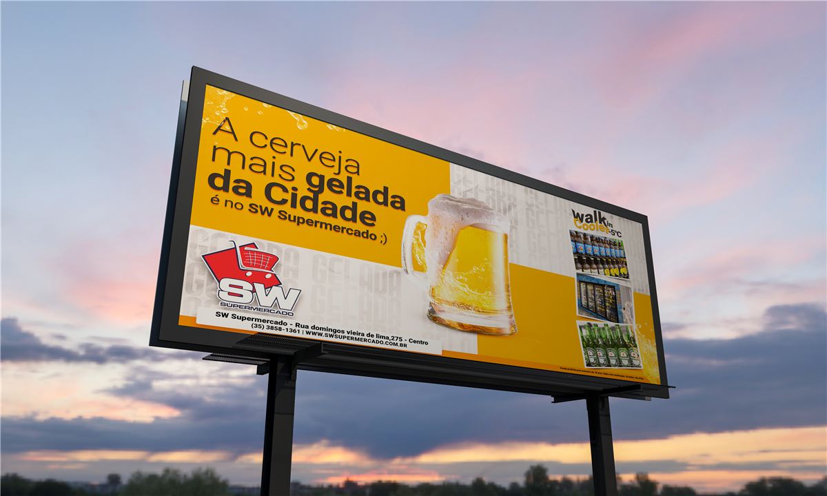 Outdoor do SW Supermercado