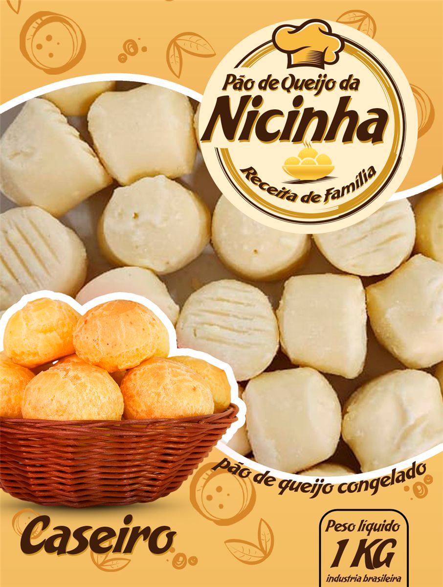 Embalagem do Pão de Queijo da Nicinha